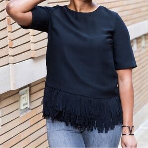 BANANA REPUBLIC Fringe Hem Top